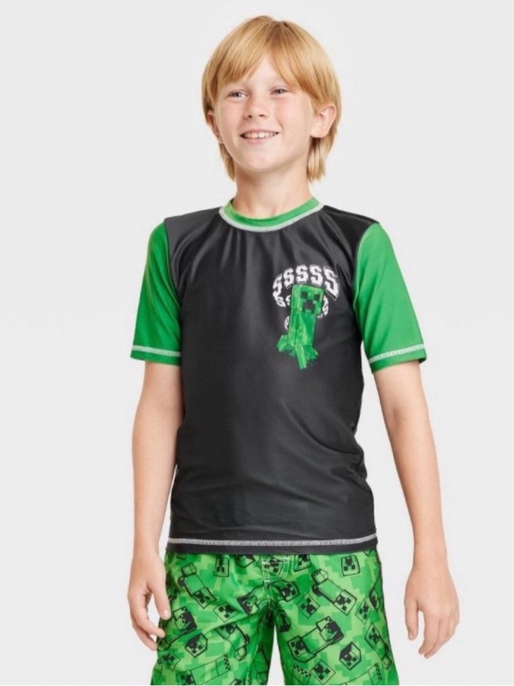 NWT Boys swimwear rash guard Top